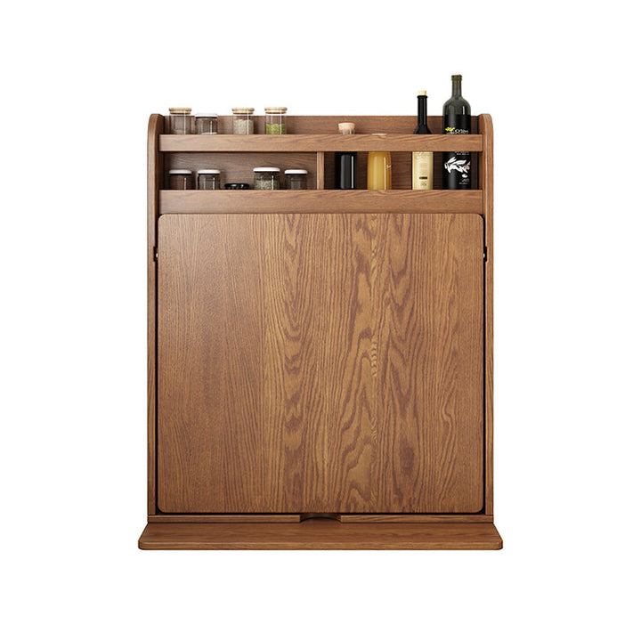 Solid Wood Folding Multifunctional Dining Table for Small Apartments