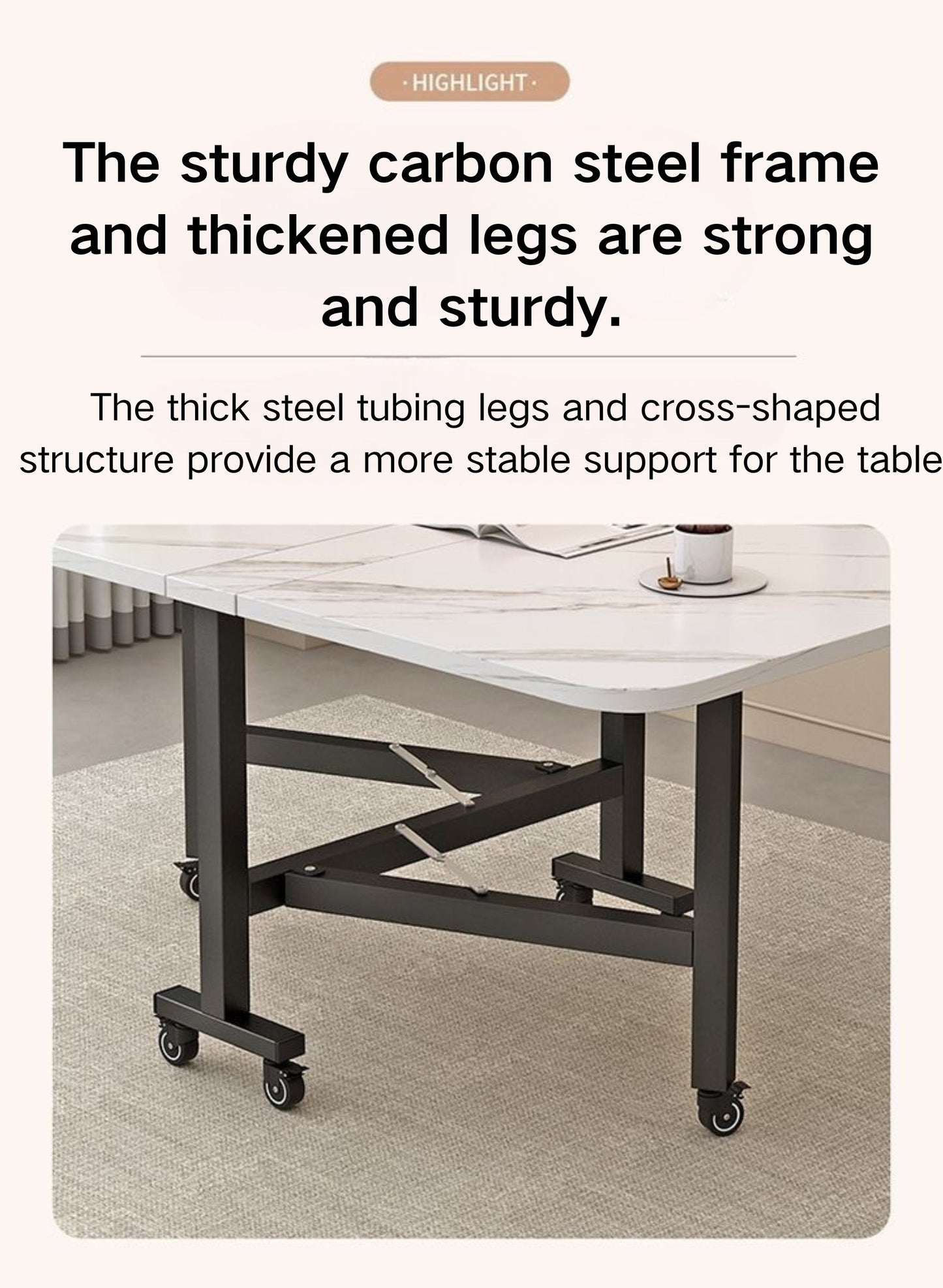 Multifunctional small apartment folding table