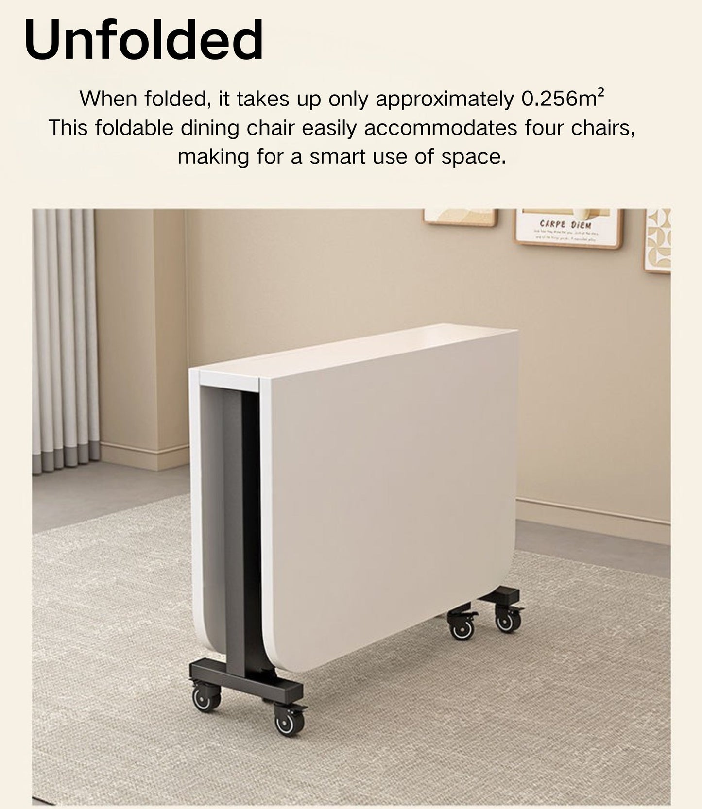 Multifunctional small apartment folding table
