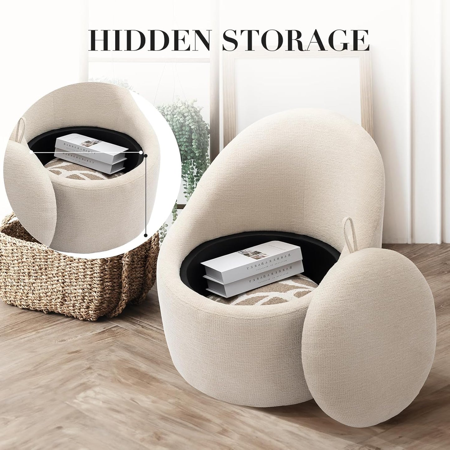 Swivel Barrel Accent Chair Set