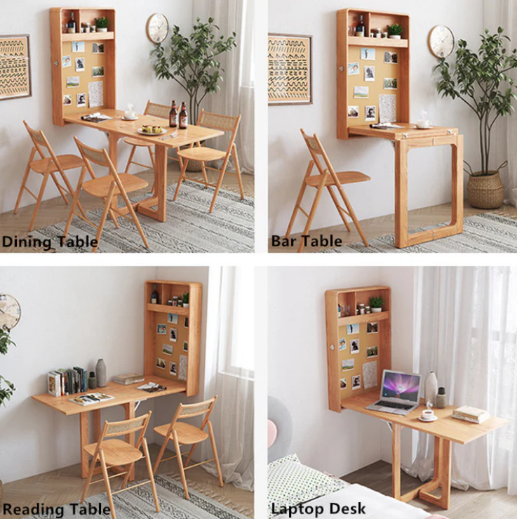 Wall Mounted Folding Desk and Dining Table