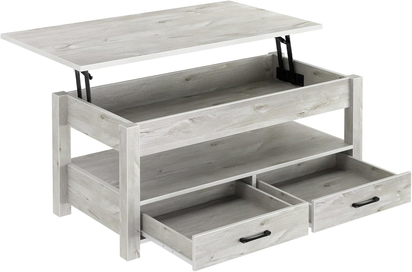 Lift Top Coffee Table with Large Hidden Storage Shelf