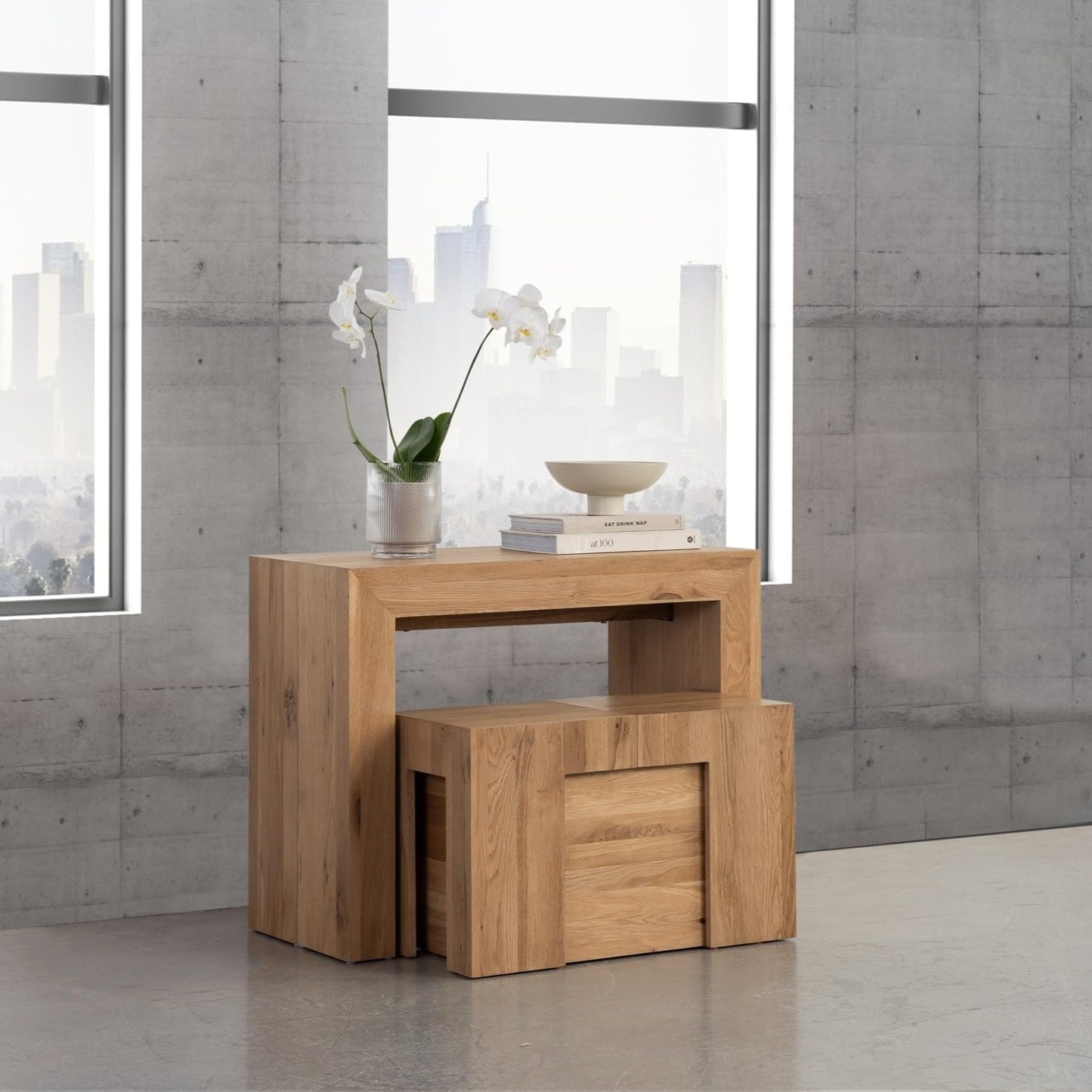 Transformer Table Extendable Dining Table Set for 2 to 12