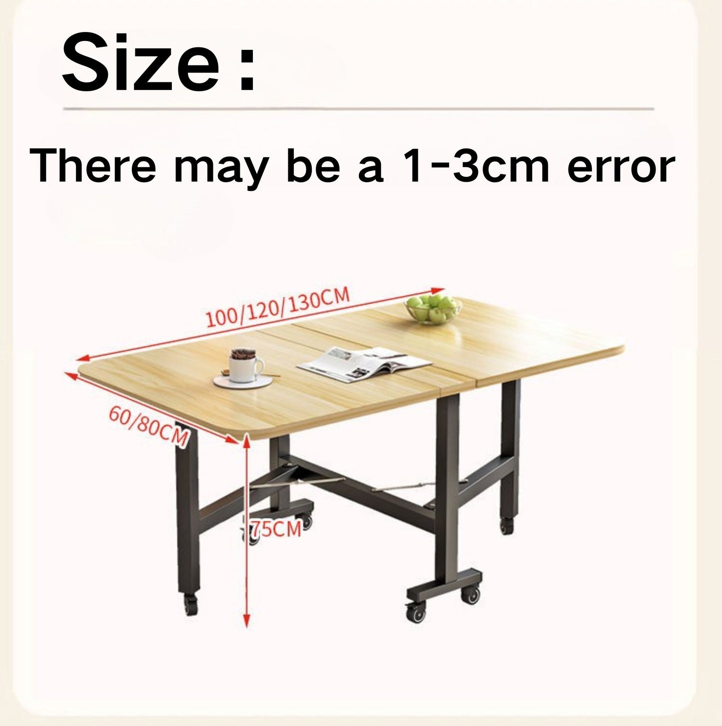 Multifunctional small apartment folding table