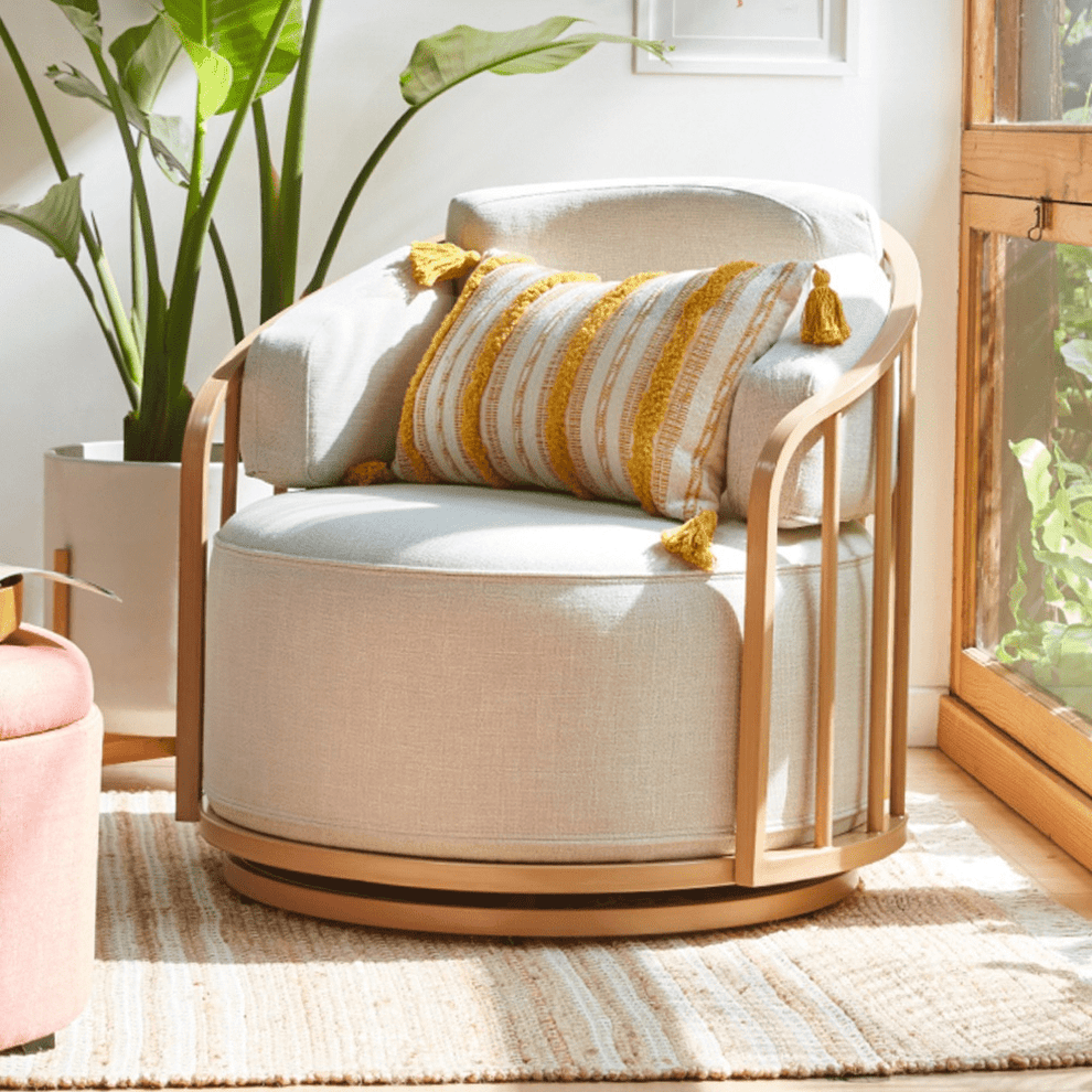 Swivel Birdcage Accent Chair