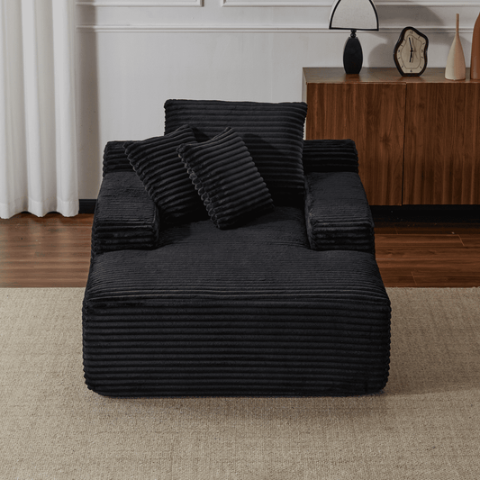 Oversized Boneless Couch Chair with Wide Armrest