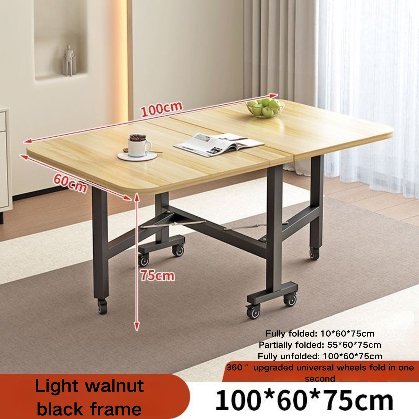 Multifunctional small apartment folding table