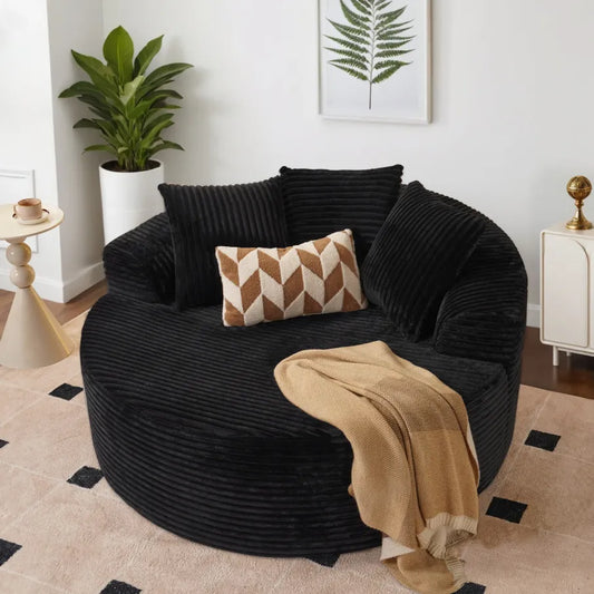 Plush Velvet O-Shaped Sofa Lounge